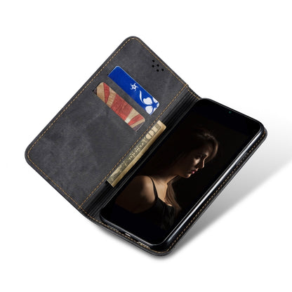 For vivo X100 Denim Texture Flip Leather Phone Case(Black) - X100 Cases by imak | Online Shopping South Africa | PMC Jewellery | Buy Now Pay Later Mobicred