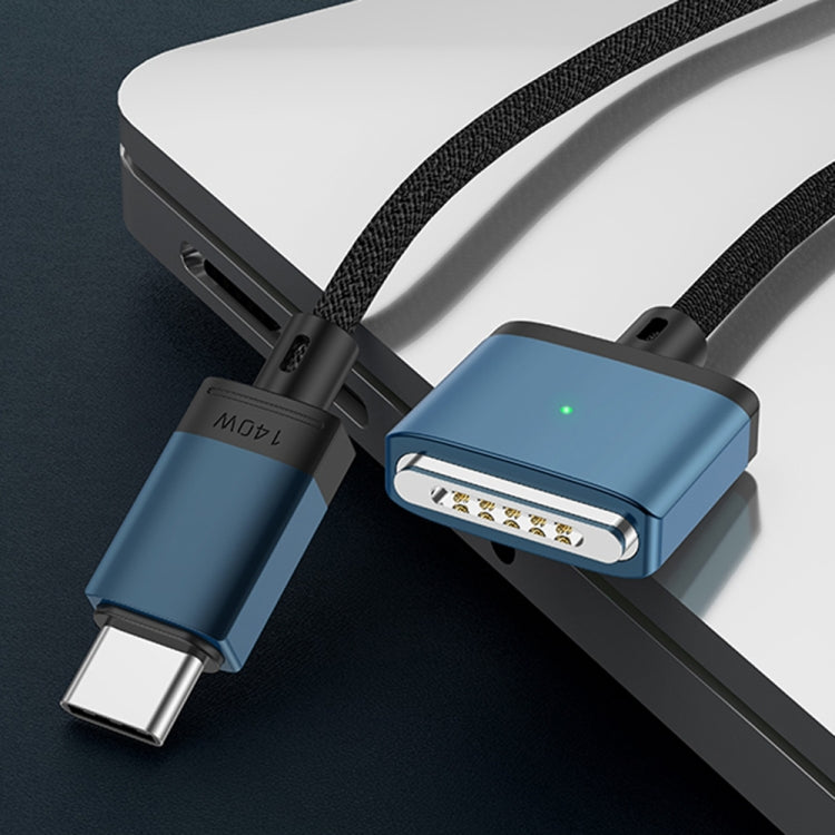140W Type-C to Magsafe 3 Magnetic Charging Cable, Length:2m(Blue) - Cable & Adapter by PMC TechLife | Online Shopping South Africa | PMC TechLife