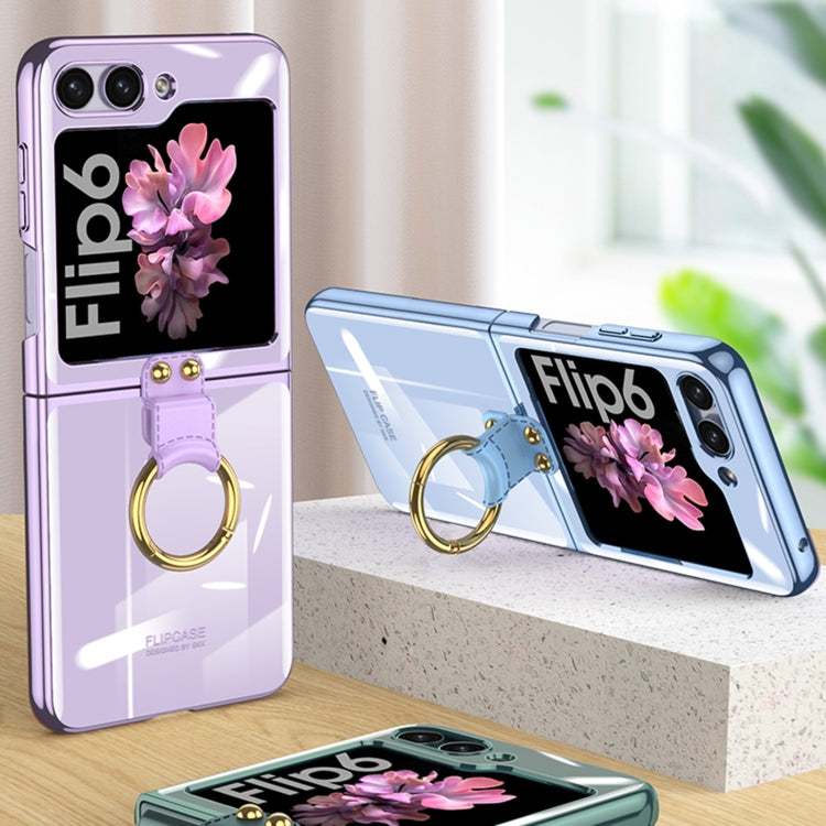 For Samsung Galaxy Z Flip6 / Flip7 FE GKK Electroplating Phone Case with Ring(Black) - free shipping - PMC Jewellery - Order now!