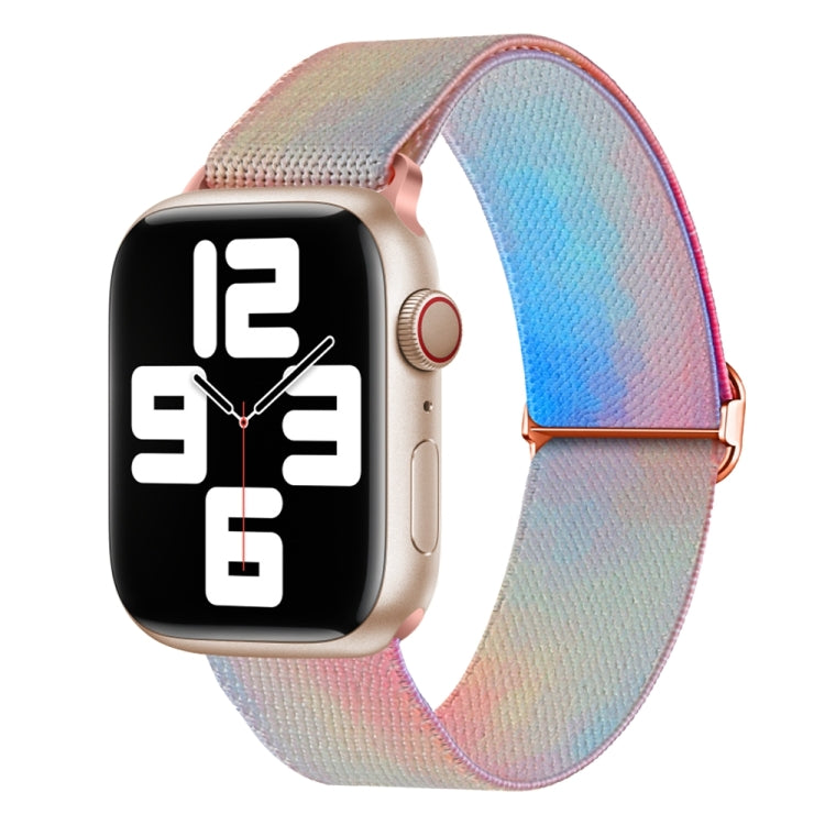 For Apple Watch 42mm Painted Pattern Nylon Replacement Watch Band(Symphony Aurora) - Watch Bands by PMc TechLife | Online Shopping South Africa | PMc TechLife | Buy Now Pay Later Mobicred