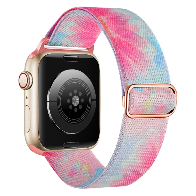 For Apple Watch SE 2023 40mm Painted Pattern Nylon Replacement Watch Band(Flower Butterfly) - free shipping - PMc TechLife - Order now!