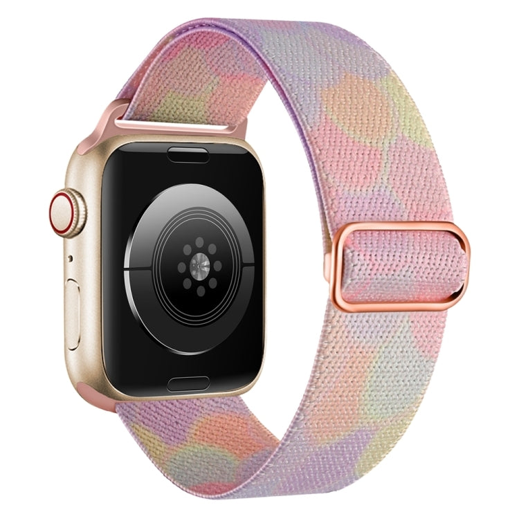 For Apple Watch SE 2023 40mm Painted Pattern Nylon Replacement Watch Band(Symphony Bubbles) - Watch Bands by PMc TechLife | Online Shopping South Africa | PMc TechLife | Buy Now Pay Later Mobicred