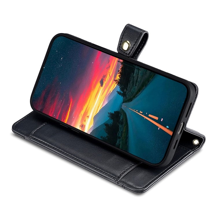 For Tecno Camon 30 Sheep Texture Cross-body Zipper Wallet Leather Phone Case(Black) - Tecno Cases by PMC TechLife | Online Shopping South Africa | PMC TechLife | Buy Now Pay Later Mobicred