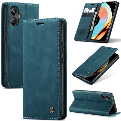 For Realme 10 Pro+ CaseMe 013 Multifunctional Horizontal Flip Leather Phone Case(Blue) - Realme Cases by CaseMe | Online Shopping South Africa | PMC Jewellery | Buy Now Pay Later Mobicred