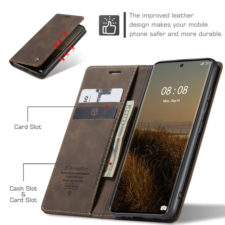 For Realme 11 Pro／Realme 11 Pro+ CaseMe 013 Multifunctional Horizontal Flip Leather Phone Case(Coffee) - Realme Cases by CaseMe | Online Shopping South Africa | PMC Jewellery | Buy Now Pay Later Mobicred