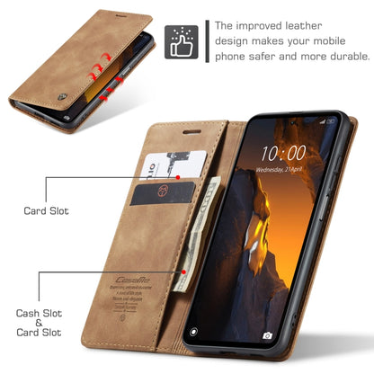 For Xiaomi Poco F5 5G/Redmi Note 12 Turbo 5G CaseMe 013 Multifunctional Horizontal Flip Leather Phone Case(Brown) - Xiaomi Cases by CaseMe | Online Shopping South Africa | PMC Jewellery | Buy Now Pay Later Mobicred