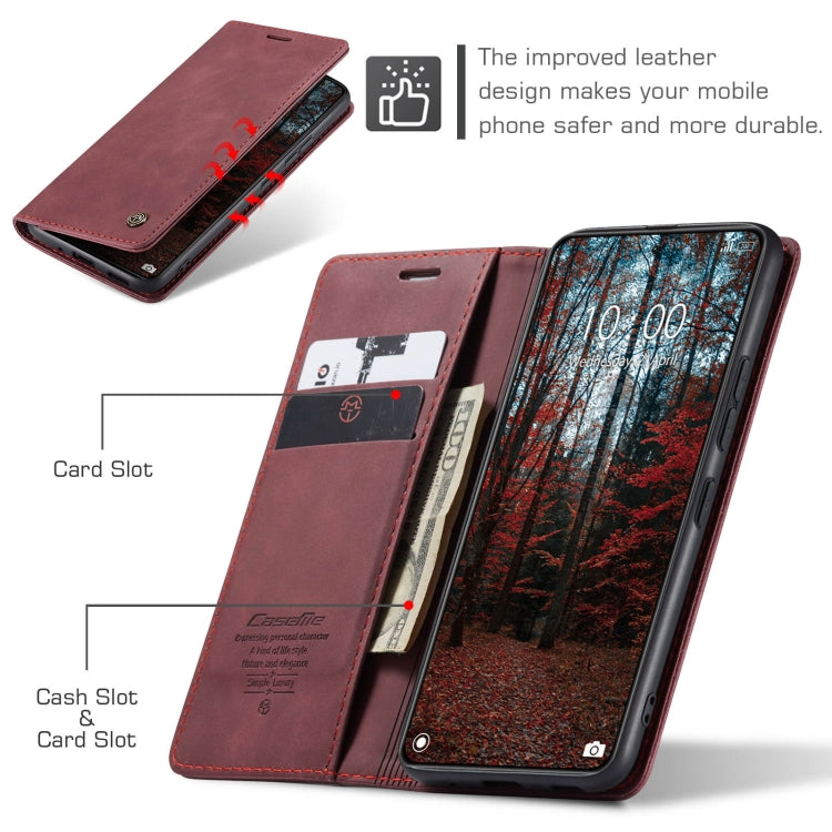 For Xiaomi 14 CaseMe 013 Multifunctional Horizontal Flip Leather Phone Case(Wine Red) - 14 Cases by CaseMe | Online Shopping South Africa | PMC Jewellery | Buy Now Pay Later Mobicred