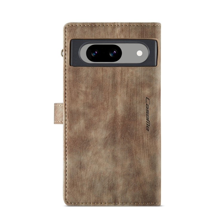 For Google Pixel 8a CaseMe C30 Multifunctional Leather Phone Case(Brown) - Google Cases by CaseMe | Online Shopping South Africa | PMC Jewellery | Buy Now Pay Later Mobicred