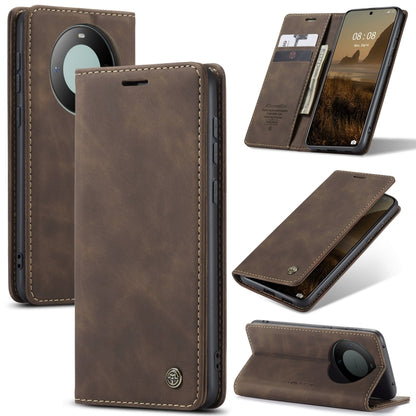 For Huawei Mate 60 CaseMe 013 Multifunctional Horizontal Flip Leather Phone Case(Coffee) - Huawei Cases by CaseMe | Online Shopping South Africa | PMC Jewellery | Buy Now Pay Later Mobicred