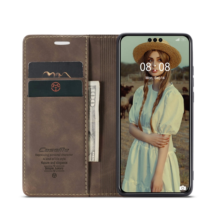 For Huawei Mate 60 Pro / 60 Pro+ CaseMe 013 Multifunctional Horizontal Flip Leather Phone Case(Coffee) - Huawei Cases by CaseMe | Online Shopping South Africa | PMC Jewellery | Buy Now Pay Later Mobicred