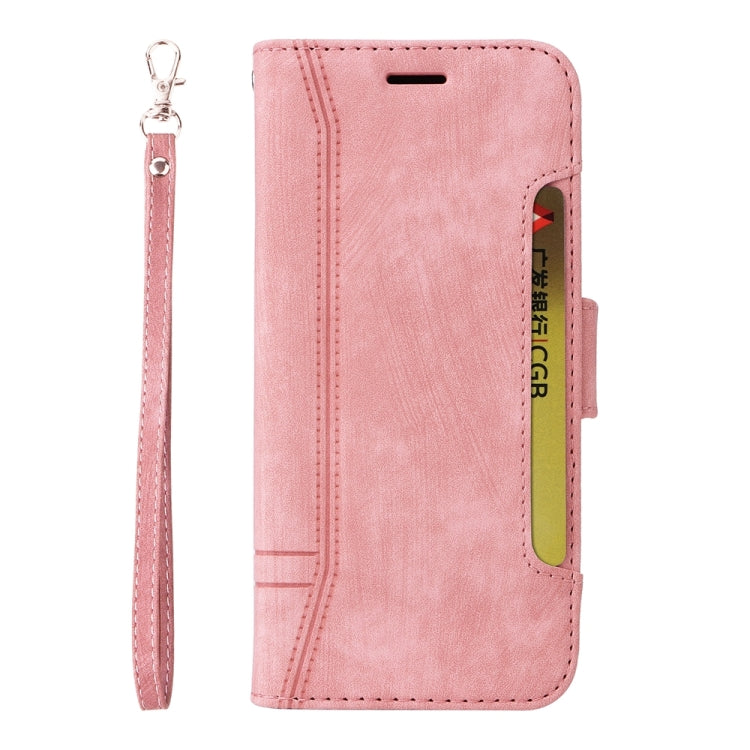 For iPhone 16 Plus BETOPNICE Dual-side Buckle Leather Phone Case(Pink) - iPhone 16 Plus Cases by BETOPNICE | Online Shopping South Africa | PMC Jewellery | Buy Now Pay Later Mobicred