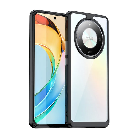 For Honor X50 GT Colorful Series Acrylic Hybrid TPU Phone Case(Black) - Honor Cases by PMC Jewellery | Online Shopping South Africa | PMC Jewellery | Buy Now Pay Later Mobicred