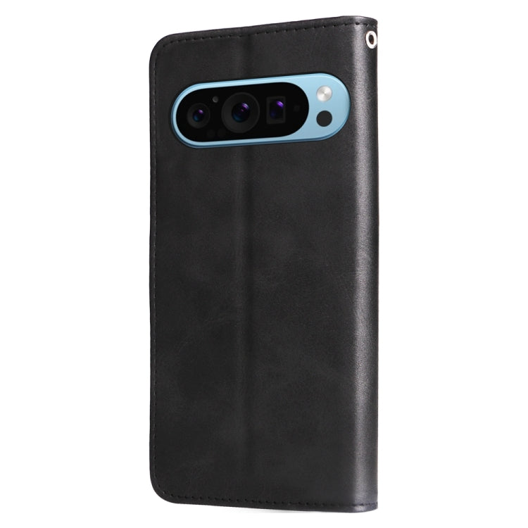 For Google Pixel 9 Fashion Calf Texture Zipper Leather Phone Case(Black) - Google Cases by PMC Jewellery | Online Shopping South Africa | PMC Jewellery | Buy Now Pay Later Mobicred