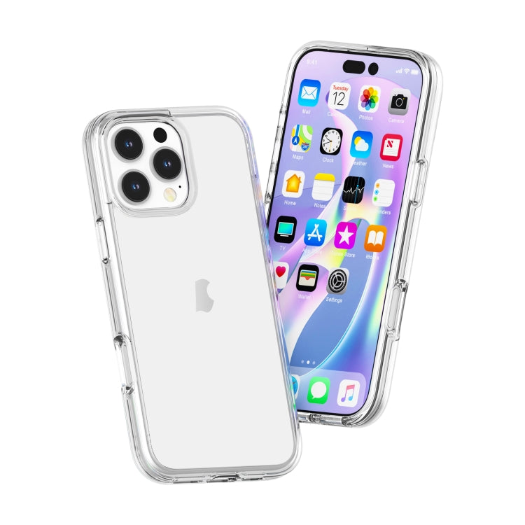 For iPhone 16 Pro Max Shockproof Terminator Transparent Phone Case(Transparent) - free shipping - PMC TechLife - Order now!