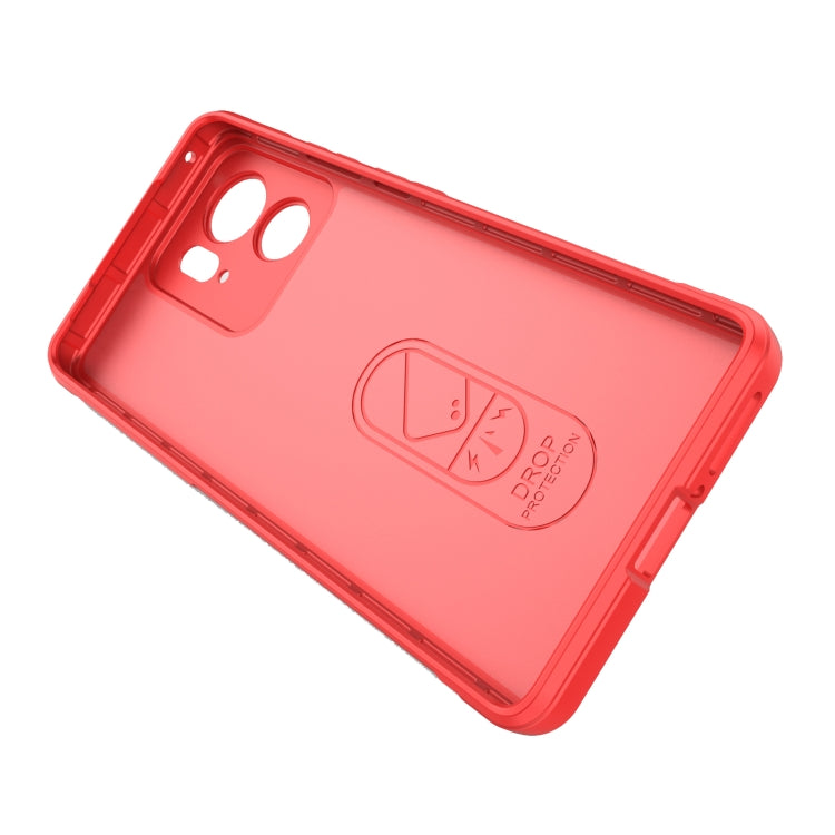For Motorola Edge 40 5G Magic Shield TPU + Flannel Phone Case(Black) - Motorola Cases by PMC TechLife | Online Shopping South Africa | PMC TechLife | Buy Now Pay Later Mobicred