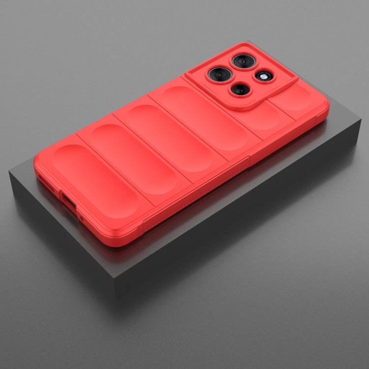 For Motorola Moto G86 5G Magic Shield TPU + Flannel Phone Case(Red) - free shipping - PMC TechLife - Order now!