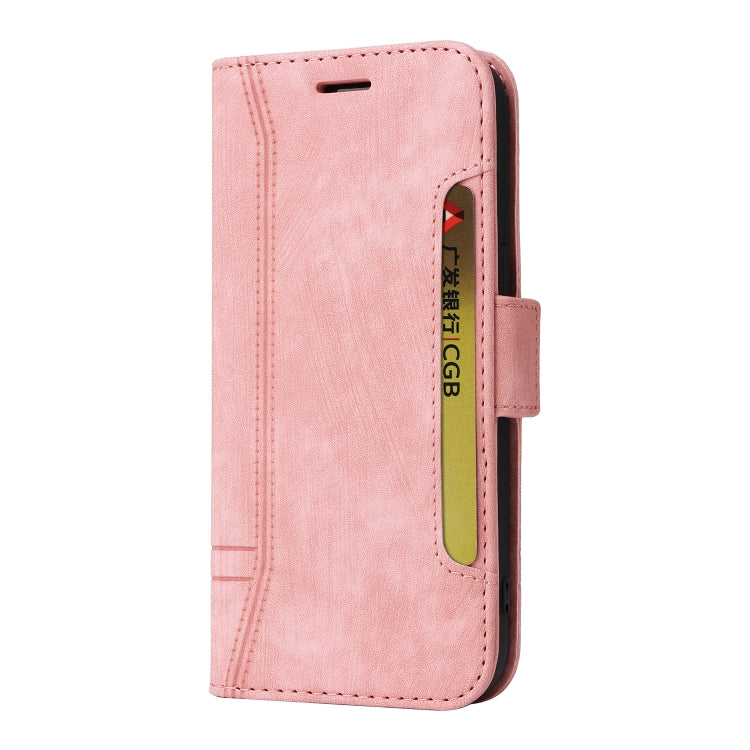 For Samsung Galaxy S24 Ultra BETOPNICE Dual-side Buckle Leather Phone Case(Pink) - Galaxy Phone Cases by BETOPNICE | Online Shopping South Africa | PMC Jewellery | Buy Now Pay Later Mobicred