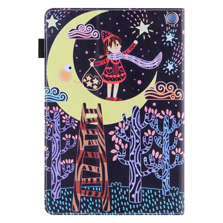 For Amazon Fire Max 11 2023 Colored Drawing Leather Smart Tablet Case(Catch Stars Girl) - Amazon by PMC TechLife | Online Shopping South Africa | PMC TechLife | Buy Now Pay Later Mobicred