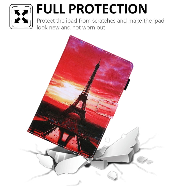 For Amazon Fire Max 11 2023 Colored Drawing Leather Smart Tablet Case(Evening Tower) - Amazon by PMC TechLife | Online Shopping South Africa | PMC TechLife | Buy Now Pay Later Mobicred