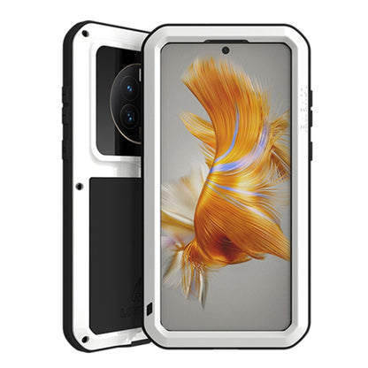 For Huawei Mate 50 LOVE MEI POWERFUL Metal Shockproof Life Waterproof Dustproof Phone Case(White) - Huawei Cases by LOVE MEI | Online Shopping South Africa | PMC Jewellery | Buy Now Pay Later Mobicred