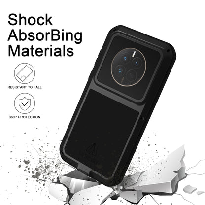 For Huawei Mate 50 LOVE MEI POWERFUL Metal Shockproof Life Waterproof Dustproof Phone Case(White) - Huawei Cases by LOVE MEI | Online Shopping South Africa | PMC Jewellery | Buy Now Pay Later Mobicred