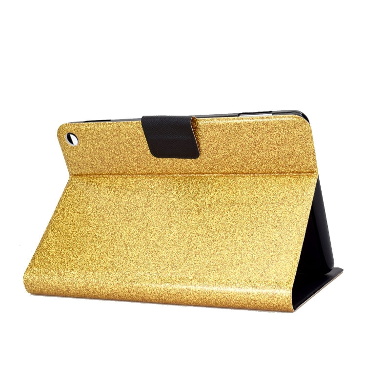 For Amazon Fire Max 11 2023 Glitter Powder Smart Leather Tablet Case(Gold) - Amazon by PMC TechLife | Online Shopping South Africa | PMC TechLife | Buy Now Pay Later Mobicred