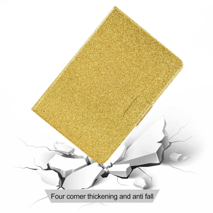 For Amazon Fire Max 11 2023 Glitter Powder Smart Leather Tablet Case(Gold) - Amazon by PMC TechLife | Online Shopping South Africa | PMC TechLife | Buy Now Pay Later Mobicred