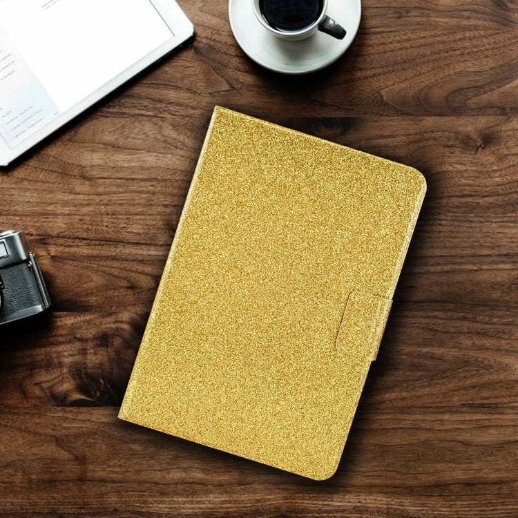 For Amazon Fire Max 11 2023 Glitter Powder Smart Leather Tablet Case(Gold) - Amazon by PMC TechLife | Online Shopping South Africa | PMC TechLife | Buy Now Pay Later Mobicred