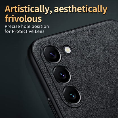 For Samsung Galaxy S24+ 5G SULADA Shockproof TPU Hybrid Handmade Leather Phone Case(Black) - Galaxy S24+ 5G Cases by SULADA | Online Shopping South Africa | PMC Jewellery | Buy Now Pay Later Mobicred