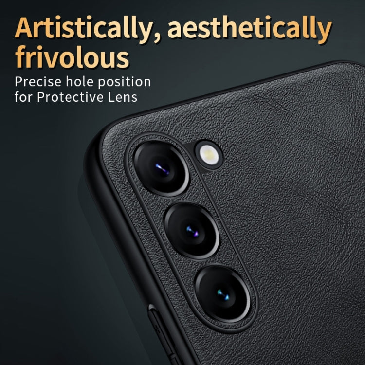 For Samsung Galaxy S24 Ultra 5G SULADA Shockproof TPU Hybrid Handmade Leather Phone Case(Black) - Galaxy S24 Ultra 5G Cases by SULADA | Online Shopping South Africa | PMC Jewellery | Buy Now Pay Later Mobicred