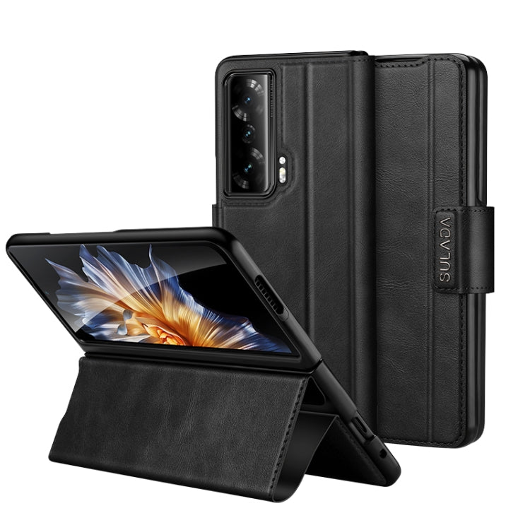For Honor Magic Vs SULADA All-inclusive Magnetic Snap Flip Leather Phone Case(Black) - free shipping - PMC TechLife - Order now!