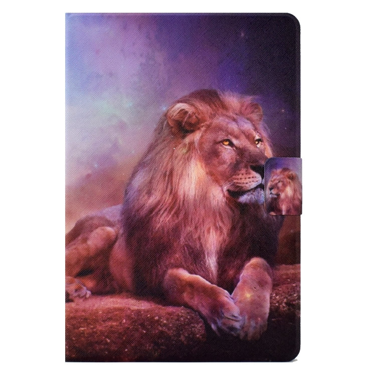 For Amazon Fire Max 11 2023 Colored Drawing Smart Leather Tablet Case(Lion King) - Amazon by PMC TechLife | Online Shopping South Africa | PMC TechLife | Buy Now Pay Later Mobicred