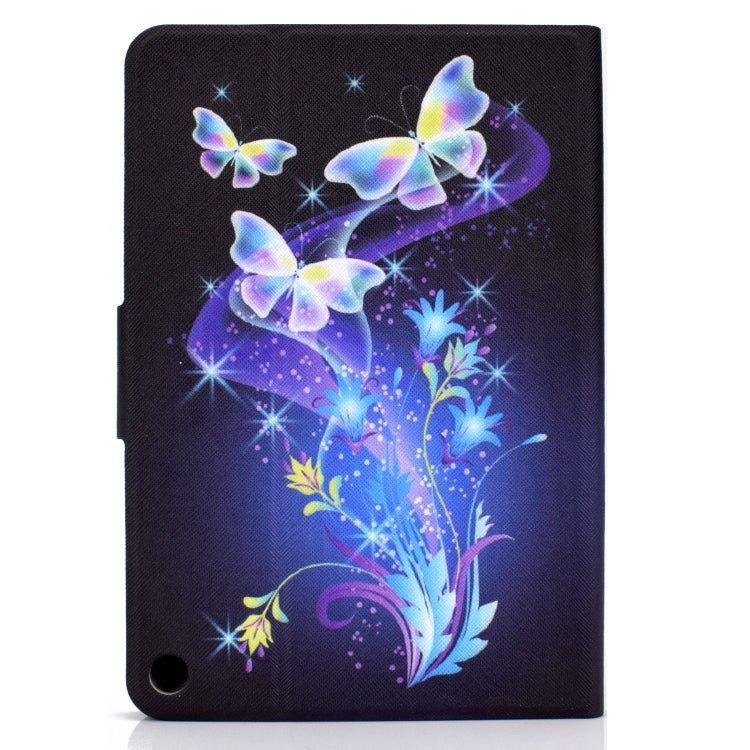 For Amazon Fire Max 11 2023 Colored Drawing Smart Leather Tablet Case(Butterfly Flower) - Amazon by PMC TechLife | Online Shopping South Africa | PMC TechLife | Buy Now Pay Later Mobicred