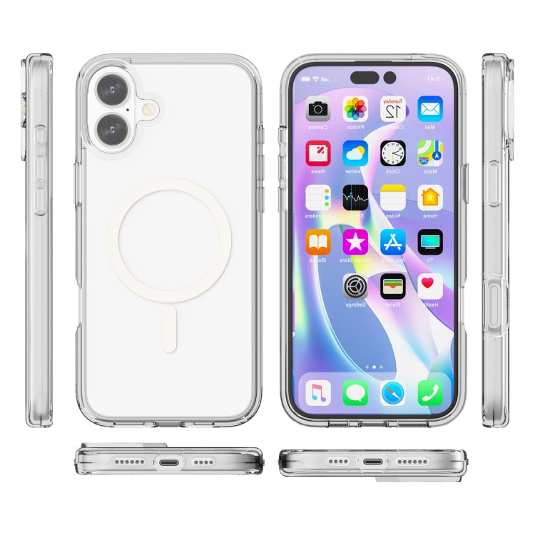 For iPhone 16 Plus Terminator Style Transparent MagSafe Magnetic Phone Case(Transparent) - iPhone 16 Plus Cases by PMC TechLife | Online Shopping South Africa | PMC TechLife | Buy Now Pay Later Mobicred