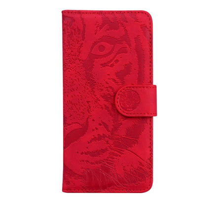 For iPhone SE 2024 Tiger Embossing Pattern Leather Phone Case(Red) - More iPhone Cases by PMC Jewellery | Online Shopping South Africa | PMC Jewellery | Buy Now Pay Later Mobicred
