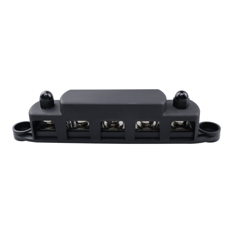 CP-4122-01 RV Yacht M8 Single Row 5-way Power Distribution Block Busbar with Cover - Booster Cable & Clip by PMC Jewellery | Online Shopping South Africa | PMC Jewellery | Buy Now Pay Later Mobicred