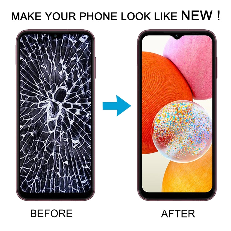 For Samsung Galaxy A14 SM-A145F Original LCD Screen Digitizer Full Assembly with Frame - free shipping - PMc TechLife - Order now!