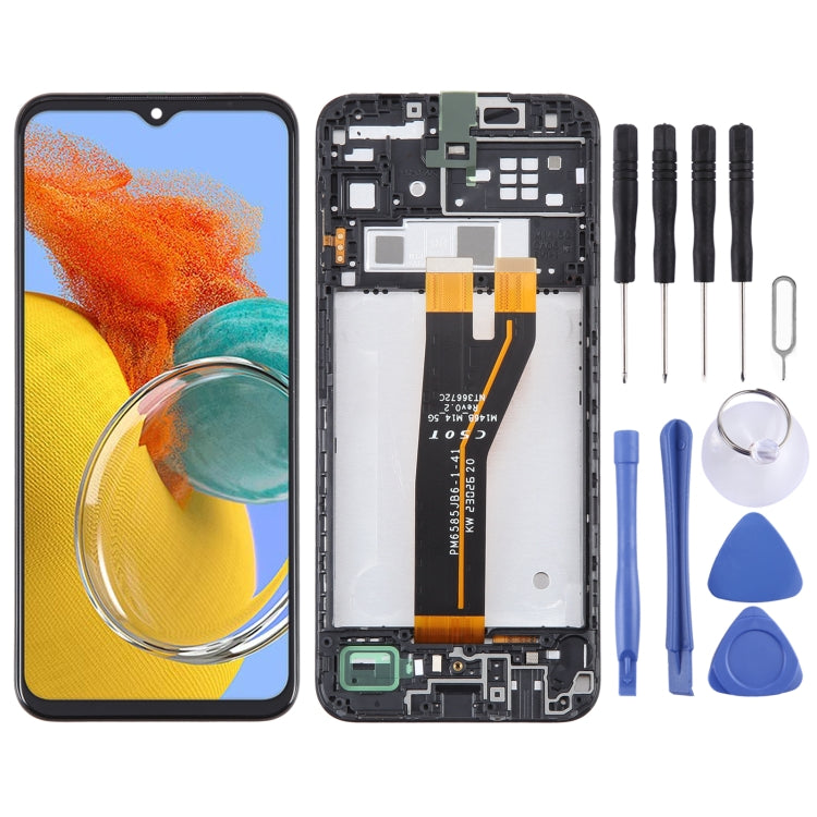For Samsung Galaxy M14 SM-M146B Original LCD Screen Digitizer Full Assembly with Frame - free shipping - PMc TechLife - Order now!