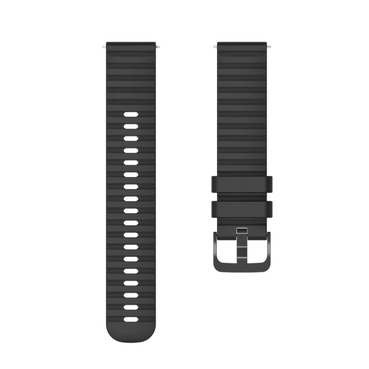 For Huawei Watch 4 / 4 Pro Wavy Dot Pattern Solid Color Silicone Watch Band(Black) - free shipping - PMC TechLife - Order now!