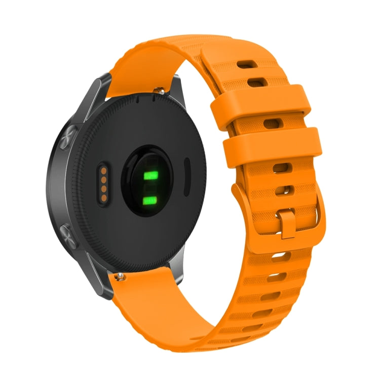 For Huawei Watch 4 / 4 Pro Wavy Dot Pattern Solid Color Silicone Watch Band(Yellow) - Watch Bands by PMC TechLife | Online Shopping South Africa | PMC TechLife