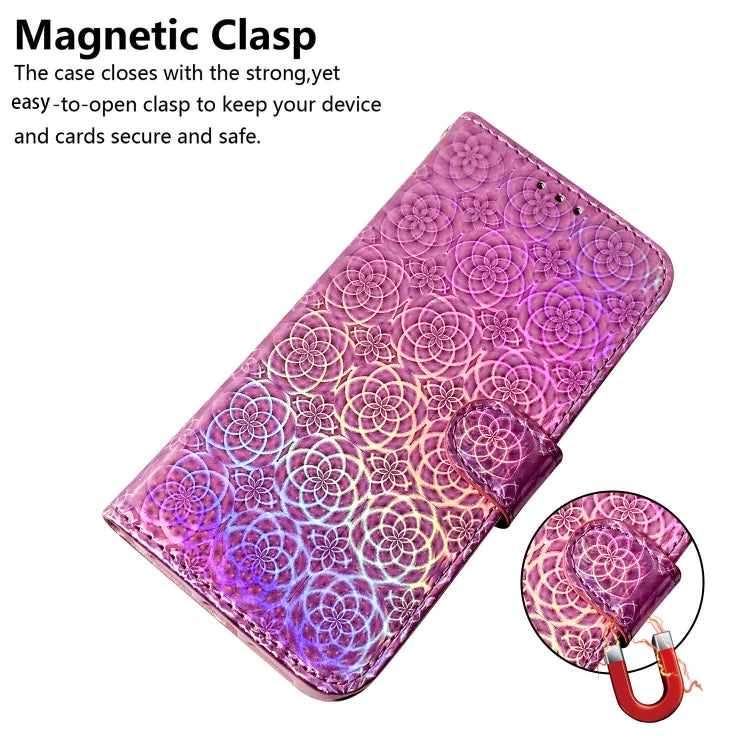 For iPhone 16 Pro Max Colorful Magnetic Buckle Leather Phone Case(Pink) - iPhone 16 Pro Max Cases by PMC Jewellery | Online Shopping South Africa | PMC Jewellery | Buy Now Pay Later Mobicred