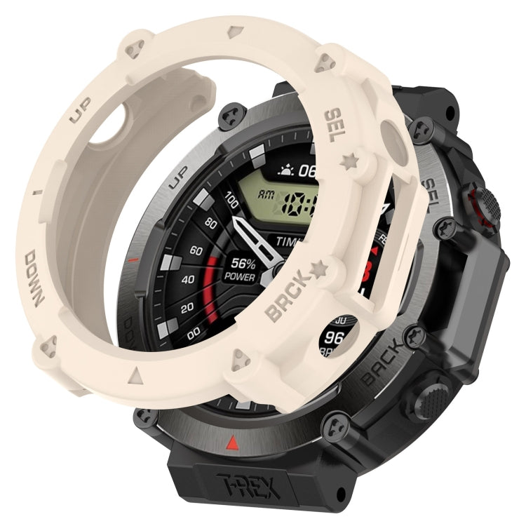 For Amazfit T-Rex Ultra Armor Hollow Watch Protective Case(Starlight Color) - Watch Cases by PMC Jewellery | Online Shopping South Africa | PMC Jewellery