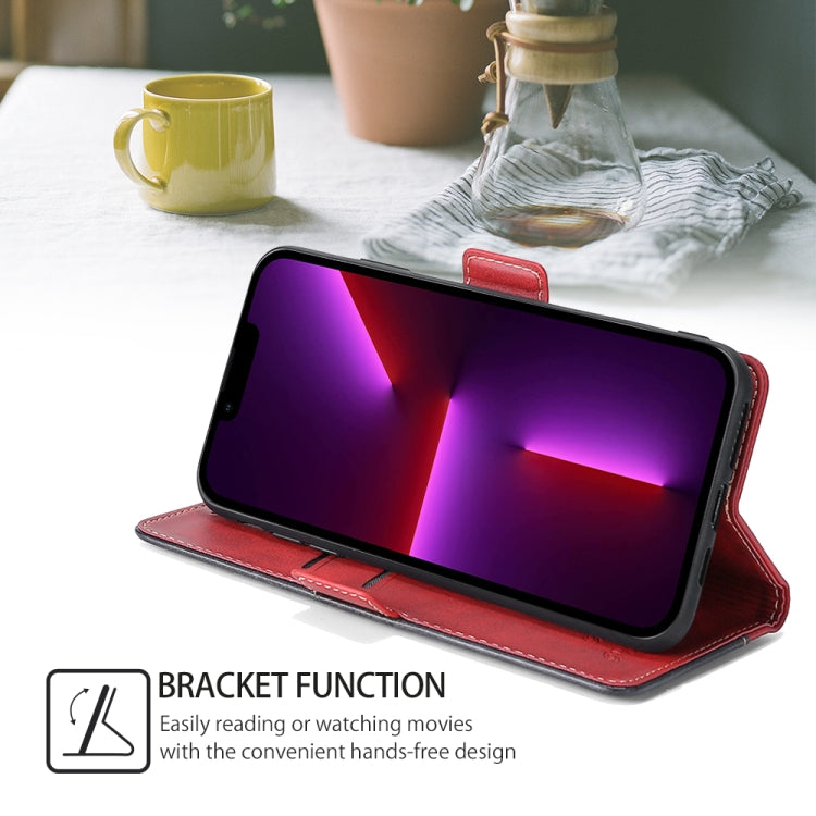 For Honor Magic6 Pro Contrast Color Side Buckle Leather Phone Case(Red + Black) - Honor Cases by PMC Jewellery | Online Shopping South Africa | PMC Jewellery | Buy Now Pay Later Mobicred