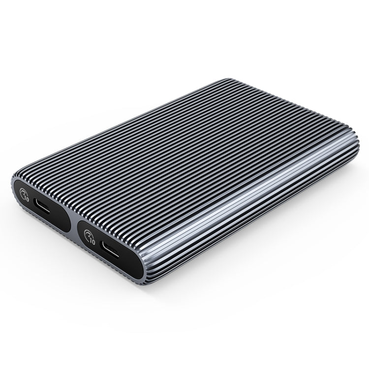 ORICO AM2C3-2N Dual-bay M.2 NVME + NVME SSD Enclosure(Grey) - HDD Enclosure by ORICO | Online Shopping South Africa | PMC Jewellery | Buy Now Pay Later Mobicred