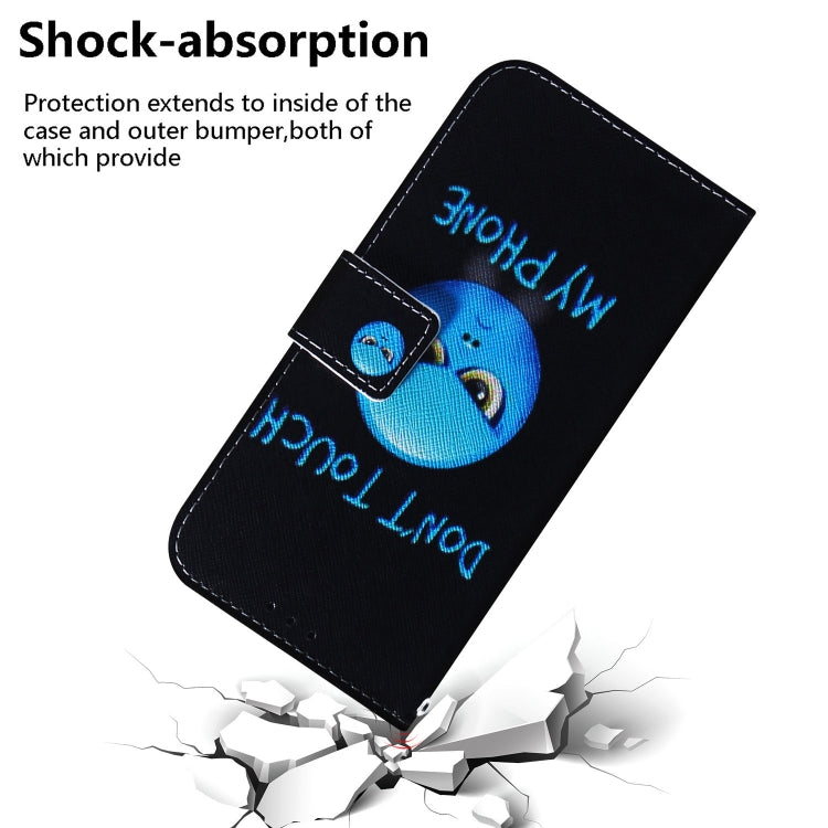 For iPhone 16e Coloured Drawing Flip Leather Phone Case(Anger) - iPhone 16e Cases by PMC TechLife | Online Shopping South Africa | PMC TechLife | Buy Now Pay Later Mobicred