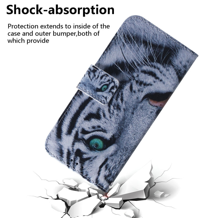 For iPhone 16 Pro Coloured Drawing Flip Leather Phone Case(Tiger) - iPhone 16 Pro Cases by PMC TechLife | Online Shopping South Africa | PMC TechLife | Buy Now Pay Later Mobicred