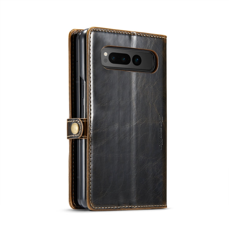 For Google Pixel Fold CaseMe 003 Crazy Horse Texture Leather Phone Case(Coffee) - Google Cases by CaseMe | Online Shopping South Africa | PMC Jewellery | Buy Now Pay Later Mobicred