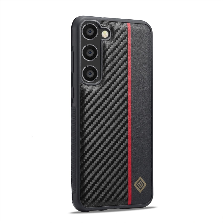 For Samsung Galaxy S24+ 5G LC.IMEEKE 3 in 1 Carbon Fiber Texture Shockproof Phone Case(Black) - Galaxy S24+ 5G Cases by LC.IMEEKE | Online Shopping South Africa | PMC Jewellery | Buy Now Pay Later Mobicred