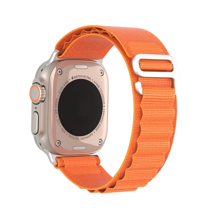 For Apple Watch Series 8 41mm DUX DUCIS GS Series Nylon Loop Watch Band(Orange) - Watch Bands by DUX DUCIS | Online Shopping South Africa | PMC Jewellery | Buy Now Pay Later Mobicred