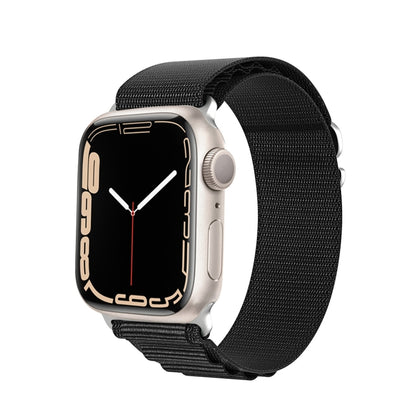 For Apple Watch SE 2022 40mm DUX DUCIS GS Series Nylon Loop Watch Band(Black) - Watch Bands by DUX DUCIS | Online Shopping South Africa | PMC Jewellery | Buy Now Pay Later Mobicred